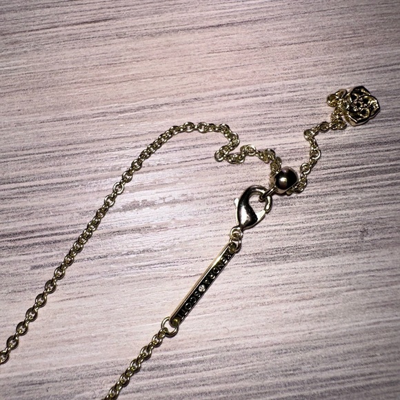 Kendra Scott Gold and Pink Butterfly Pendant Necklace - Picture 3 of 12